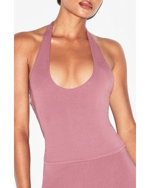 Skims Smooth Lounge Halter Top - Pink