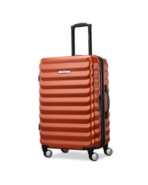 Samsonite Element Hardside Expandable 24 Medium Checked Spinner Luggage - Red