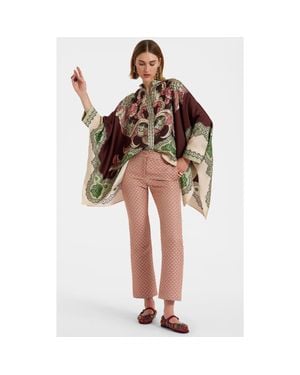 La DoubleJ Foulard Shirt Portal Placée Testa Di Moro - Brown