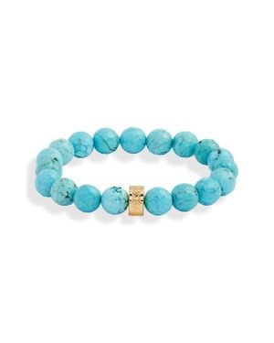 Nest Beaded Stretch Bracelet - Blue