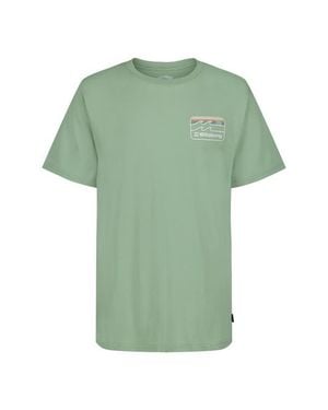 Billabong Kids' Runner Wave Logo Graphic T-Shirt - Green