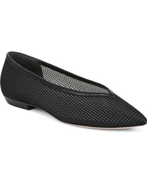 Veronica Beard Bancroft Pointed Toe Flat - Black