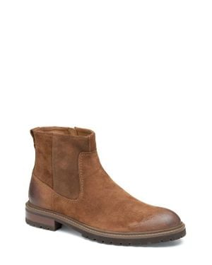 Johnston & Murphy Barret Zip Boot - Brown