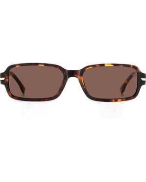Victoria Beckham 1012 Rectangular Sunglasses - Brown