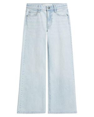 Treasure & Bond Kids' Stretch Denim Wide Leg Jeans - Blue
