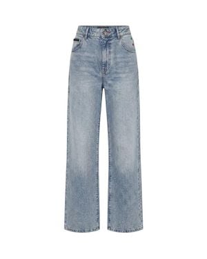 Philipp Plein Straight Fit Jeans Basic - Blue