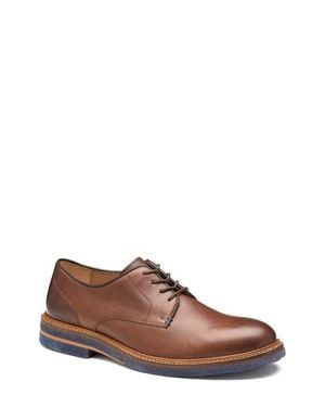 Johnston & Murphy Calder Plain Toe Derby - Brown