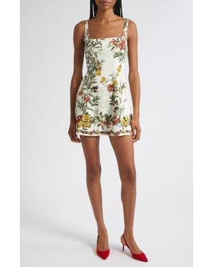 Alice + Olivia Julia Floral Print Sleeveless Minidress - Multicolor