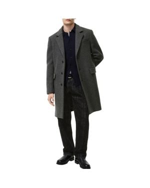 Burberry Wool Tailored Coat - Black