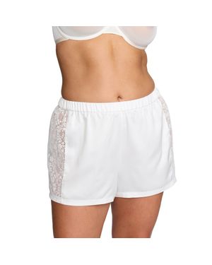 CUUP The Lace Panel Shorts - White