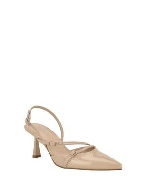 Calvin Klein Tarlie Pointed Toe Slingback Pump - Natural