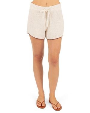 Hurley Linear Sweater Shorts - White