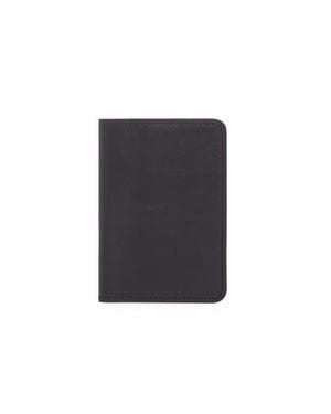 Korchmar Earhart Leather Passport Case - Black