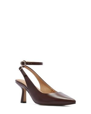 Frankie Gigi Slingback Pointed Toe Pump - Brown