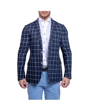 Maceoo Descartes Ascension2115 Unconstructed Blazer - Blue