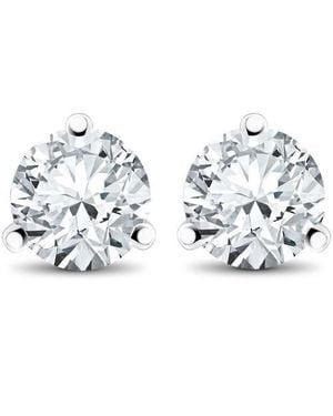 Bliss Diamond F/Si1 2Ct Lab Grown Diamond Martni Studs 14K - Metallic