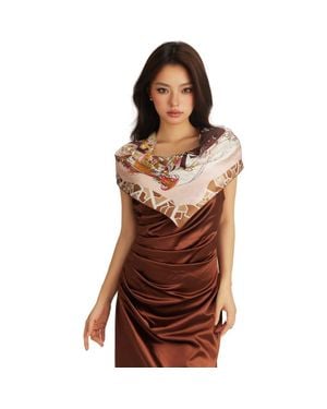 OLAH Barcelona Silk Square Scarf 26 - Multicolor