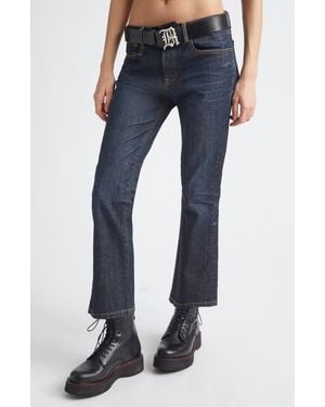 R13 Kick Fit Crop Jeans - Blue