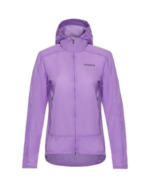Gore Wear Fernflow Hooded Windbreaker - Purple
