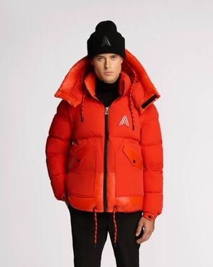 Alpenhaus Megeve 2-In-1 Relaxed Fit Puffer - Red
