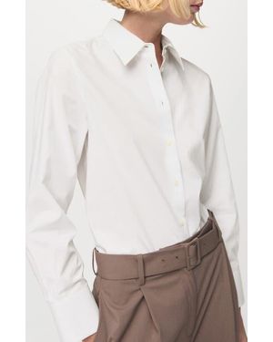 Mango Cotton And Lyocell Blend Shirt - White
