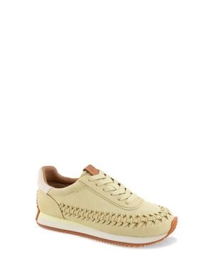 Gentle Souls Jolena Woven Detail Sneaker - Metallic