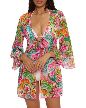 Becca La Vie Chiffon Cover-Up Tunic - Red