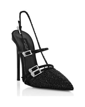 Philipp Plein Slingback Shoes - Black