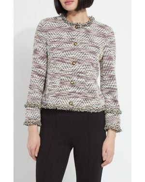 Lyssé Cleo Tweed Jacket - Gray