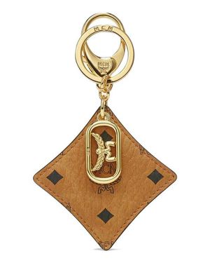 MCM Aren Bicolor Diamond Key Charm - Metallic