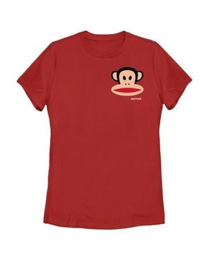 Paul Frank Small Julius Left Chest Graphic T-Shirt - Red