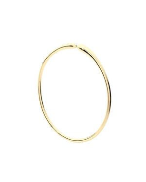 Lucy Quartermaine Open Drop Bangle - Metallic