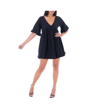 DAI MODA Annie Flare Minidress - Blue