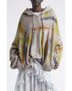 Collina Strada Fleece Zip-Up Hoodie - Multicolor
