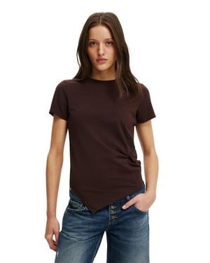 Cotton On Twist Short Sleeve Tee - Black