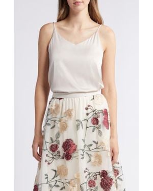 NIKKI LUND Bijou Satin Camisole - White