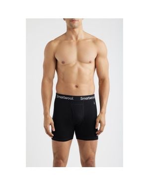 Smartwool Merino Wool Blend Boxer Briefs - Blue
