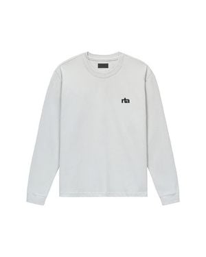 RTA Lawrence Long Sleeve Graphic T-Shirt - White