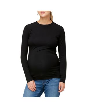 Nom Maternity Liv Long Sleeve Maternity Top - Black