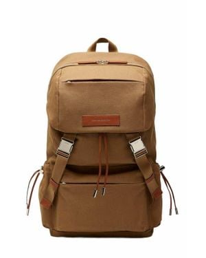 WANT Les Essentiels Bishop Organic Cotton Canvas Backpack - Brown