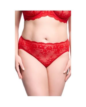 Dita Von Teese Floradora High Cut Briefs - Red