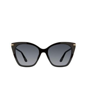 Stuart Weitzman 56Mm Gradient Cat Eye Sunglasses - Black