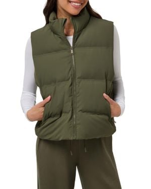 Travis Mathew Moontide Quilted Vest - Green