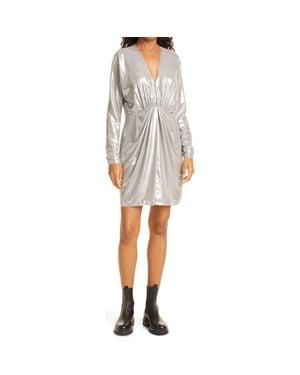 Rag & Bone Eloise Metallic Draped Dress
