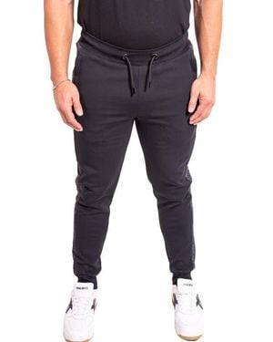 Maceoo Ascension Side Stripe Cotton Blend Sweatpants - Blue