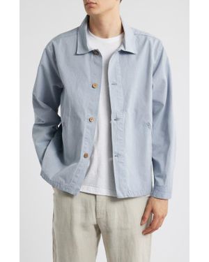 Alex Crane Pac Organic Cotton Ripstop Shell Jacket - Blue
