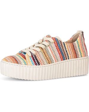 Gabor Woven Platform Sneaker - Pink
