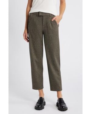 Wit & Wisdom 'Ab'Solution Skyrise Herringbone Ankle Slim Pants - Green