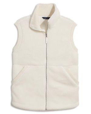 Vineyard Vines High Pile Fleece Vest - Natural