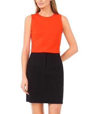 Halogen® Crewneck Tank - Orange